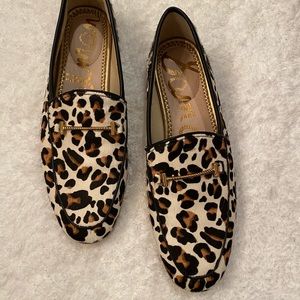 Sam Edelman cheetah print work loafers